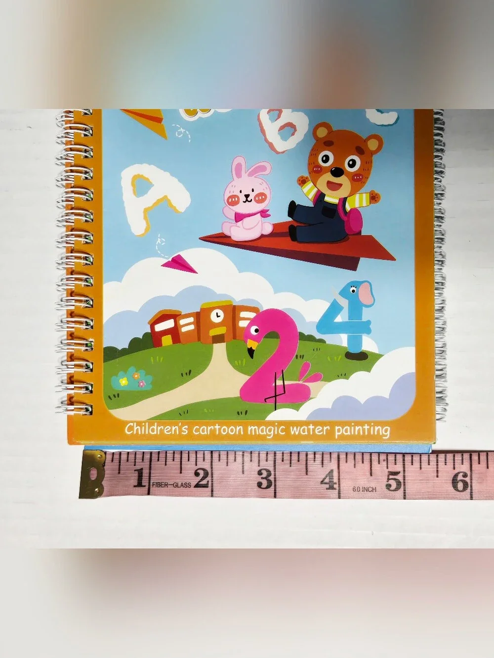 Reusable Magic Water Coloring Books w/ 4 Water Pens Kids Travel Activity Set